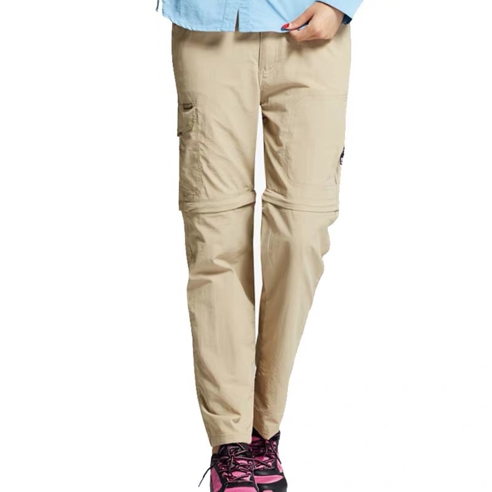 NEW Khaki Lightweight Quick Dry Convertible Pants